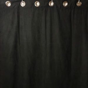 FAUX SUEDE DRAPE PANELS - 2 pc.